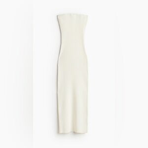 H&M Strapless Cream Dress